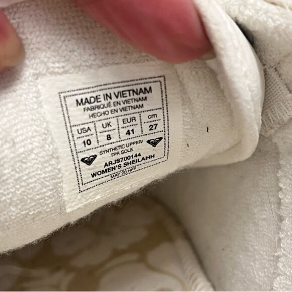 Roxy Chunky Platform Sneakers White & Rose Gold Size 10 - Picture 4 of 13